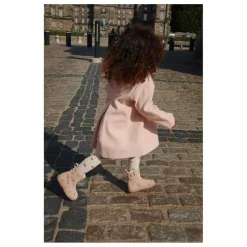 Manteau Novella Laine | Rose pêche