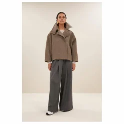 Manteau Rika Laine | Beige foncé
