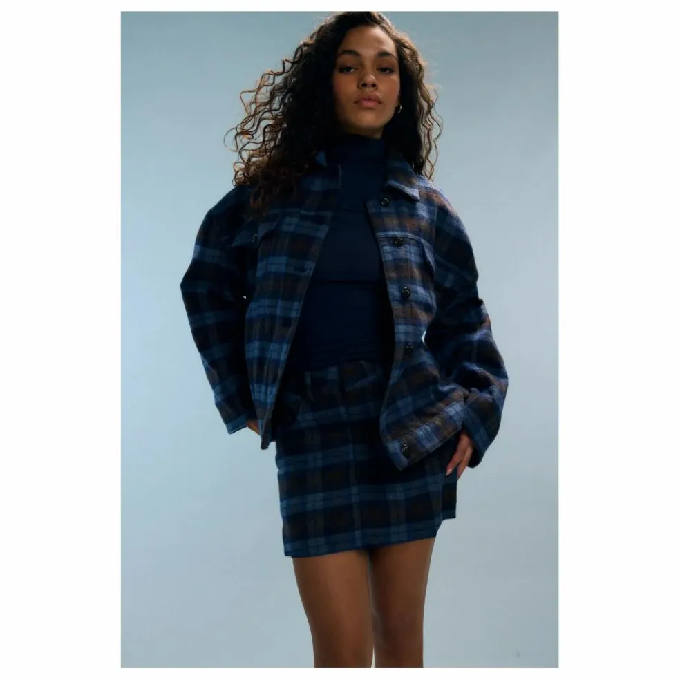 Manteau Tamar Carreaux | Marron