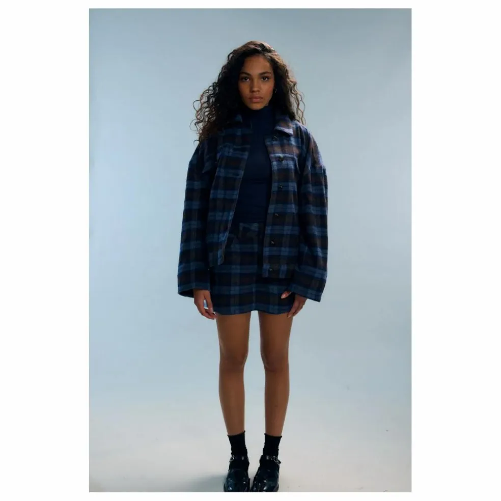 Manteau Tamar Carreaux | Marron