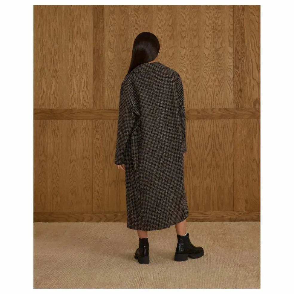Manteau Vichy | Noir