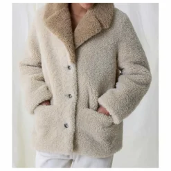 Manteau Vino Façon Fourrure | Ecru