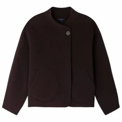 Manteau Windsor Laine | Aubergine