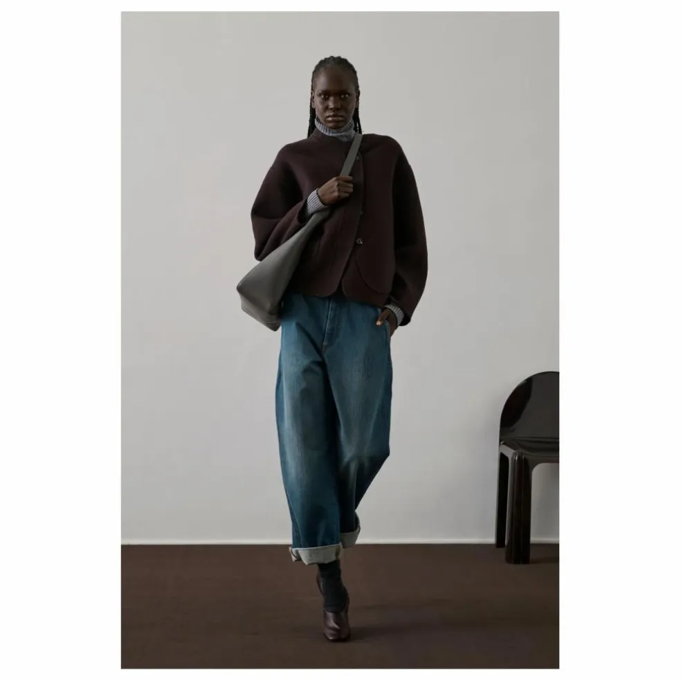 Manteau Windsor Laine | Aubergine