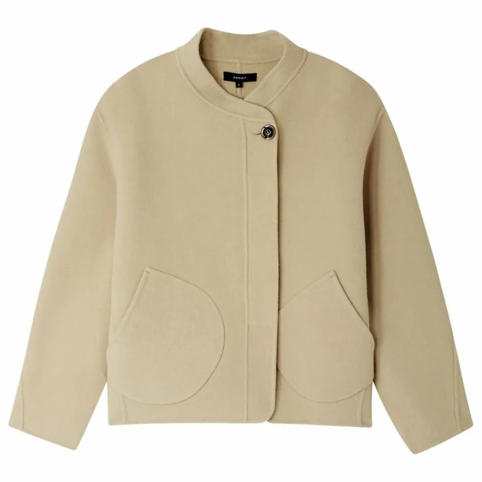 Manteau Windsor Laine | Craie
