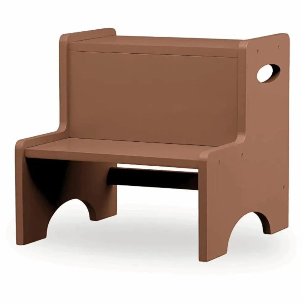 Marche-pied en bois | Brun