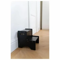 Marche-pied en bois | Noir