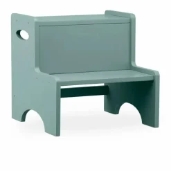 Marche-pied en bois | Vert olive