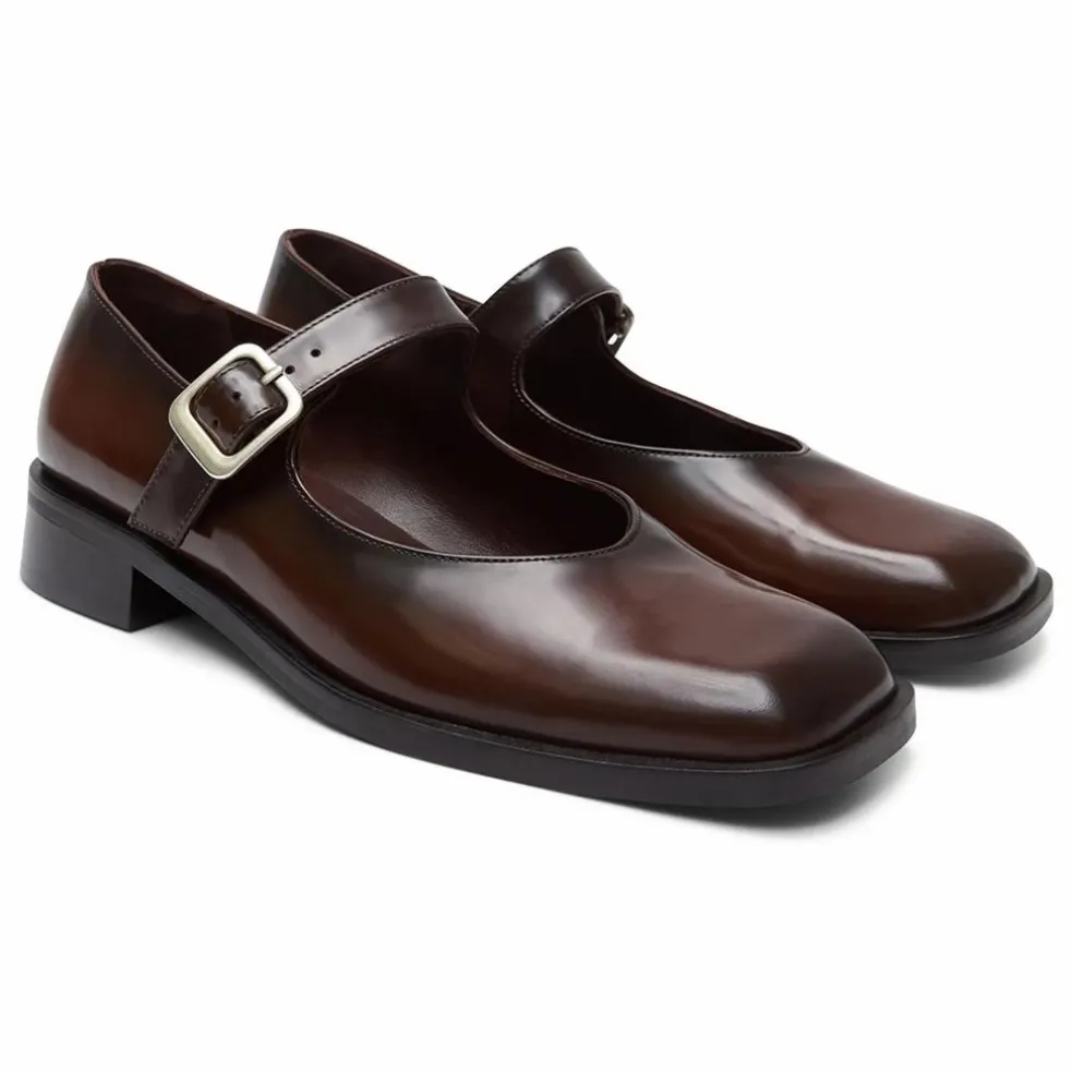 Mary Janes Gia | Caramel