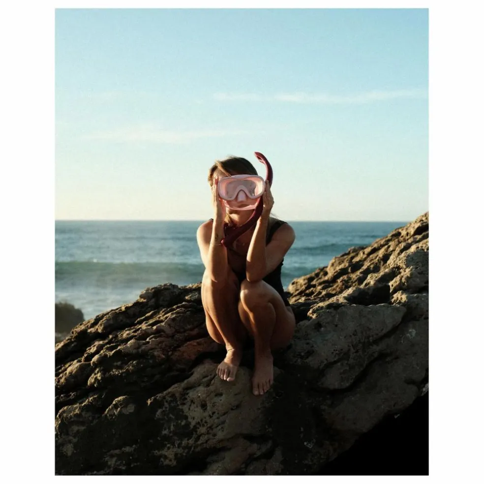 Masque de natation et tuba Ariel | Rose