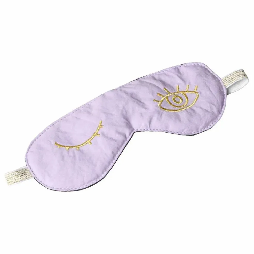 Masque de nuit en coton bio Eyes | Lilas
