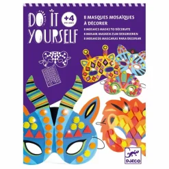 Masques à décorer Animaux de la jungle - Set de 8