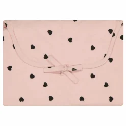 Matelas à langer Charly Coeurs noirs | Rose pâle