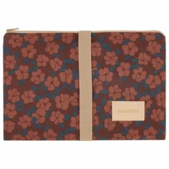 Matelas à langer de voyage Hyde Park Maroon Poppies | Brique