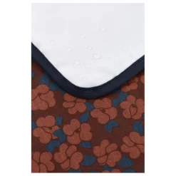 Matelas à langer de voyage Hyde Park Maroon Poppies | Brique