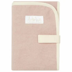 Matelas à langer de voyage en lin | Rose poudré