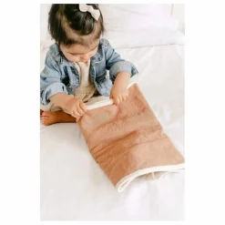 Matelas à langer de voyage en lin | Terracotta