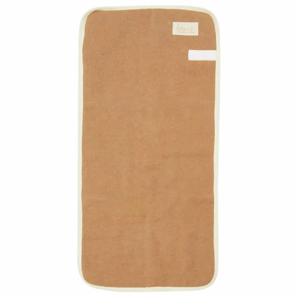 Matelas à langer de voyage en lin | Terracotta