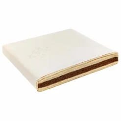 Matelas carré pour berceau Martha en coton bio | Blanc