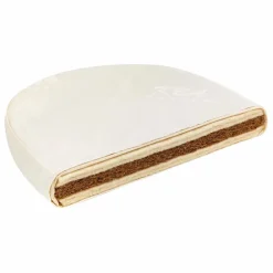 Matelas ovale pour berceaux Lola et Emil en coton bio | Blanc