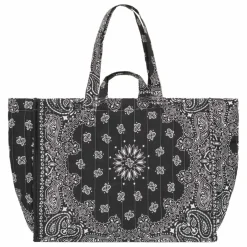 Maxi Cabas Matelassé Happy Face | Noir