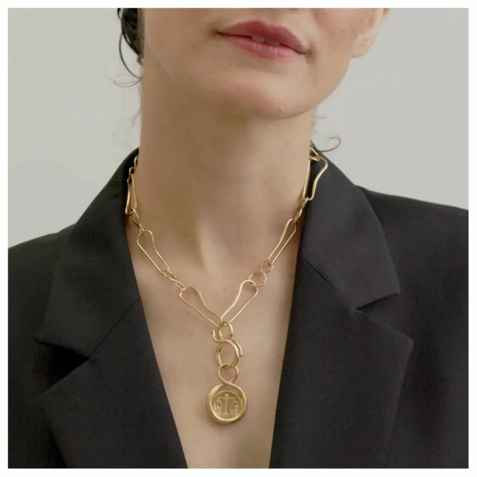 Médaille Astre Balance | Doré