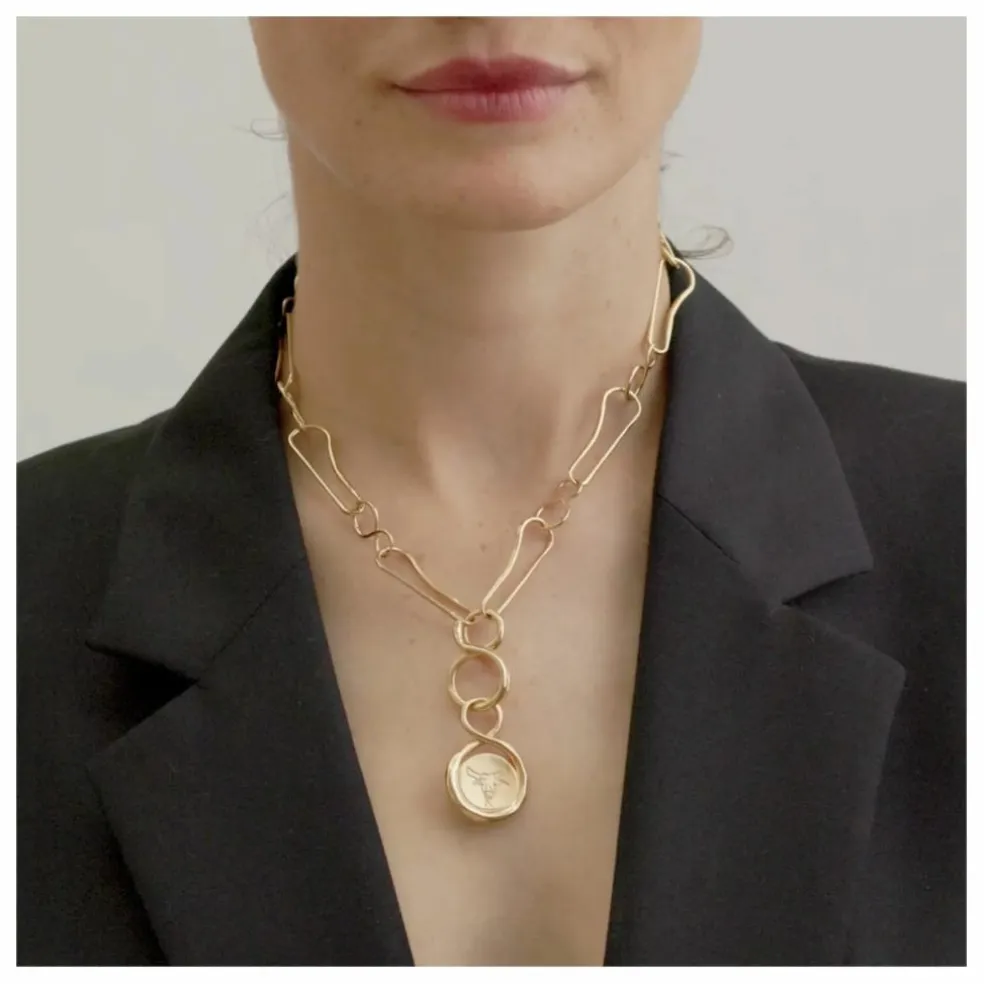 Médaille Astre Taureau | Doré
