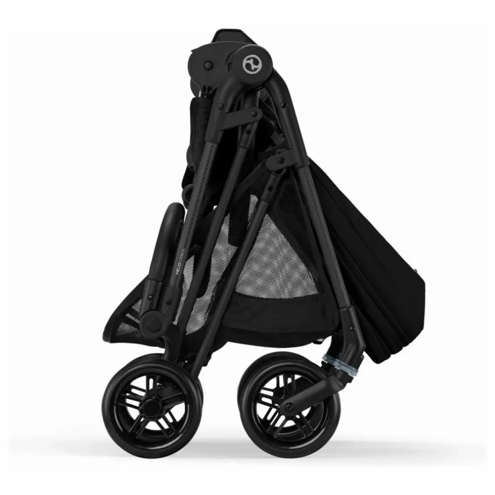 Melio Carbon - Poussette Ultra Compacte | Noir