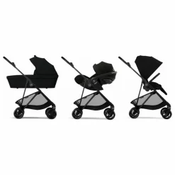 Melio Carbon - Poussette Ultra Compacte | Noir