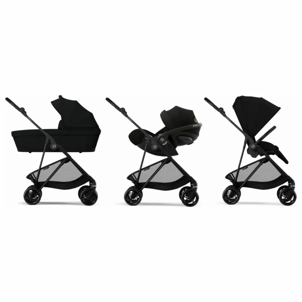 Melio Carbon - Poussette Ultra Compacte | Noir