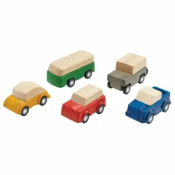 Mini véhicules en bois - Set de 5