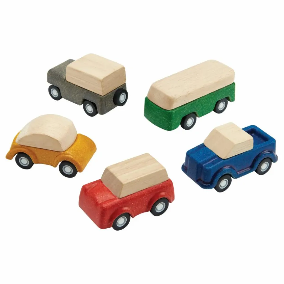 Mini véhicules en bois - Set de 5