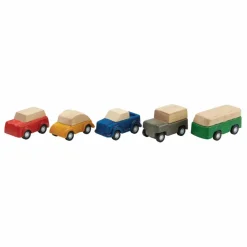 Mini véhicules en bois - Set de 5