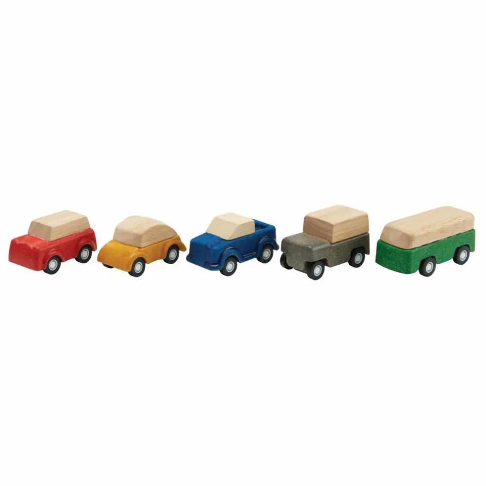 Mini véhicules en bois - Set de 5