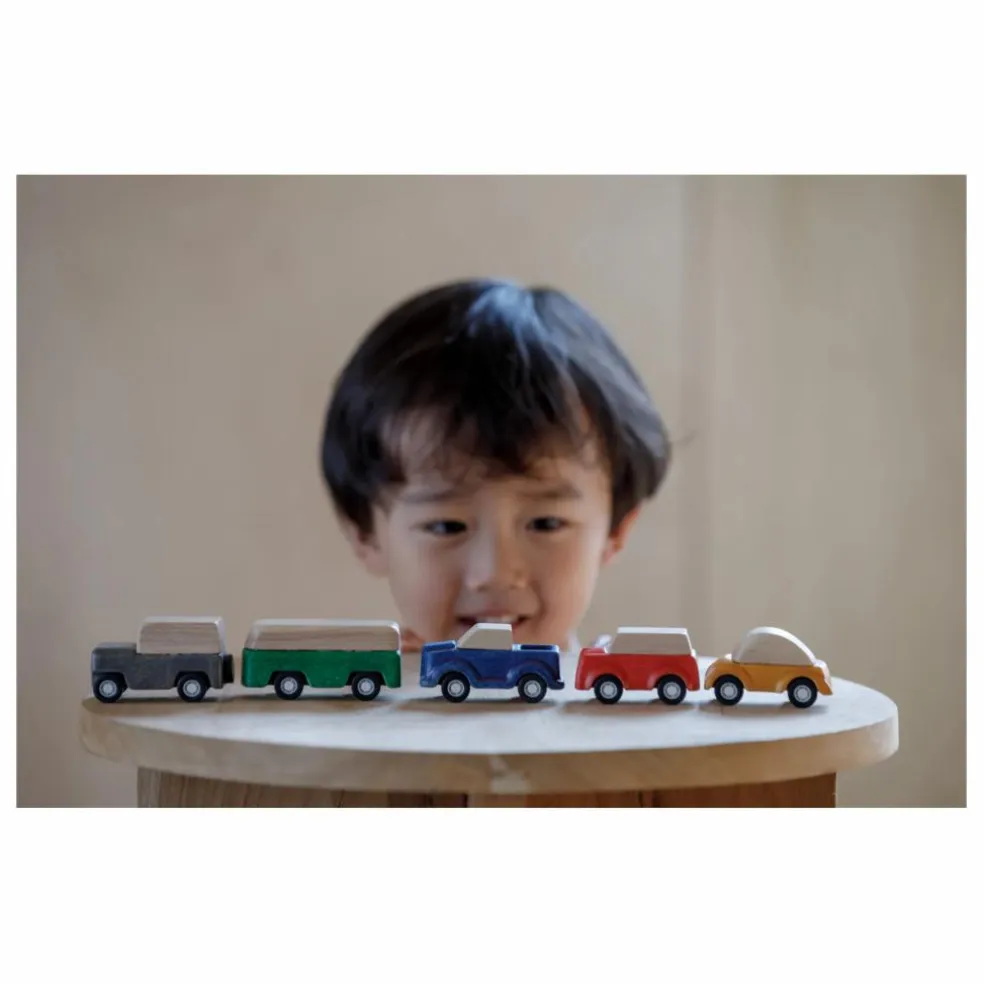 Mini véhicules en bois - Set de 5