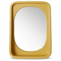 Miroir Curve | Jaune moutarde