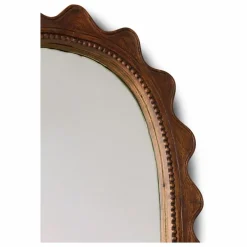 Miroir en bois Ripple | Bois foncé