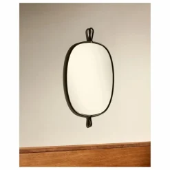 Miroir en inox brossé Arpège | Noir