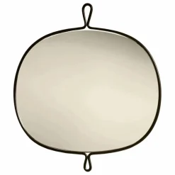 Miroir en inox brossé Arpège | Noir
