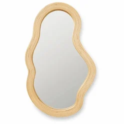 Miroir en rotin Pond