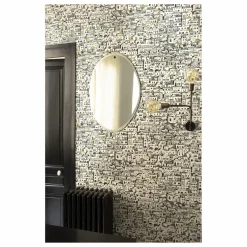Miroir extra plat biseauté - forme aléatoire ovale 50x66 cm