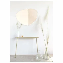 Miroir extra plat biseauté - forme aléatoire ovale 87x67 cm