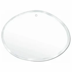 Miroir extra plat biseauté - forme aléatoire ovale horizontale 55x40 cm
