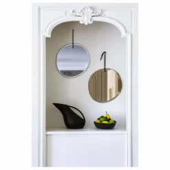 Miroir extra plat biseauté - forme aléatoire ronde 32x33 cm