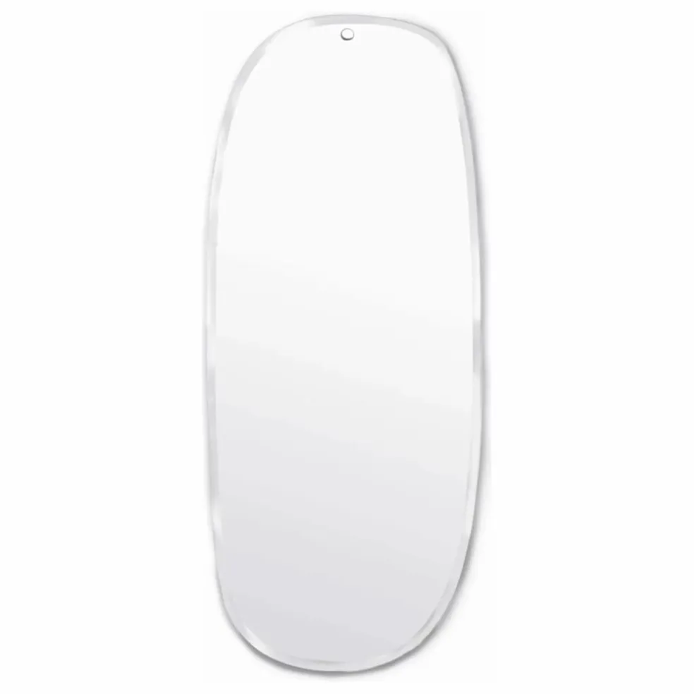 Miroir extra plat biseauté - forme aléatoire rectangulaire 35x83 cm