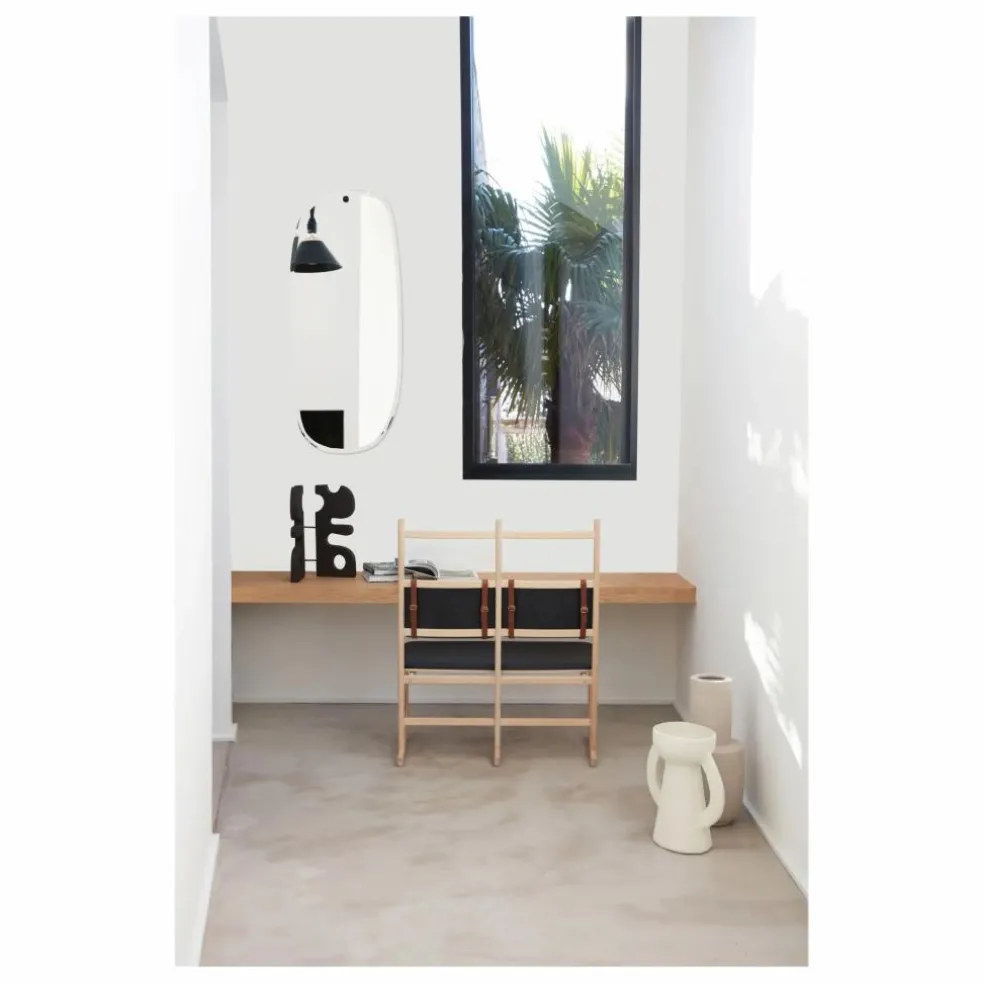 Miroir extra plat biseauté - forme aléatoire rectangulaire 35x83 cm