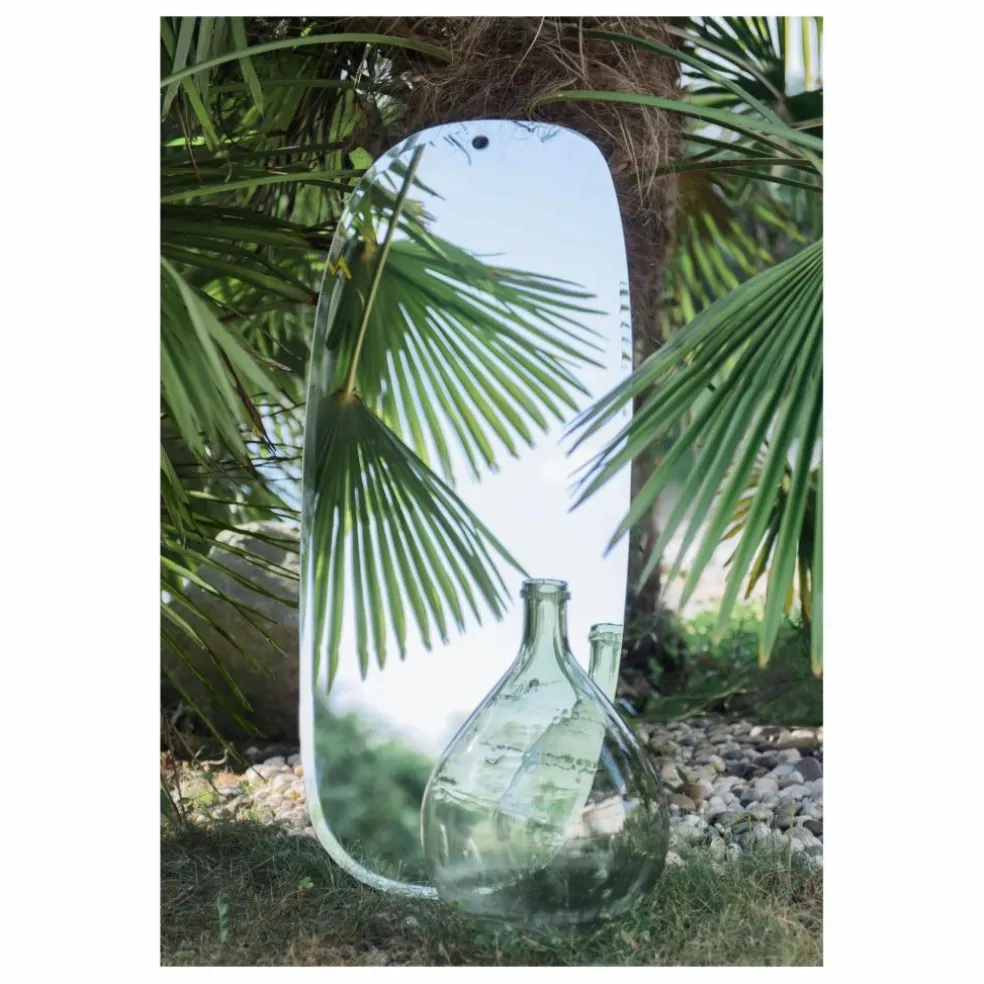 Miroir extra plat biseauté - forme aléatoire rectangulaire 35x83 cm