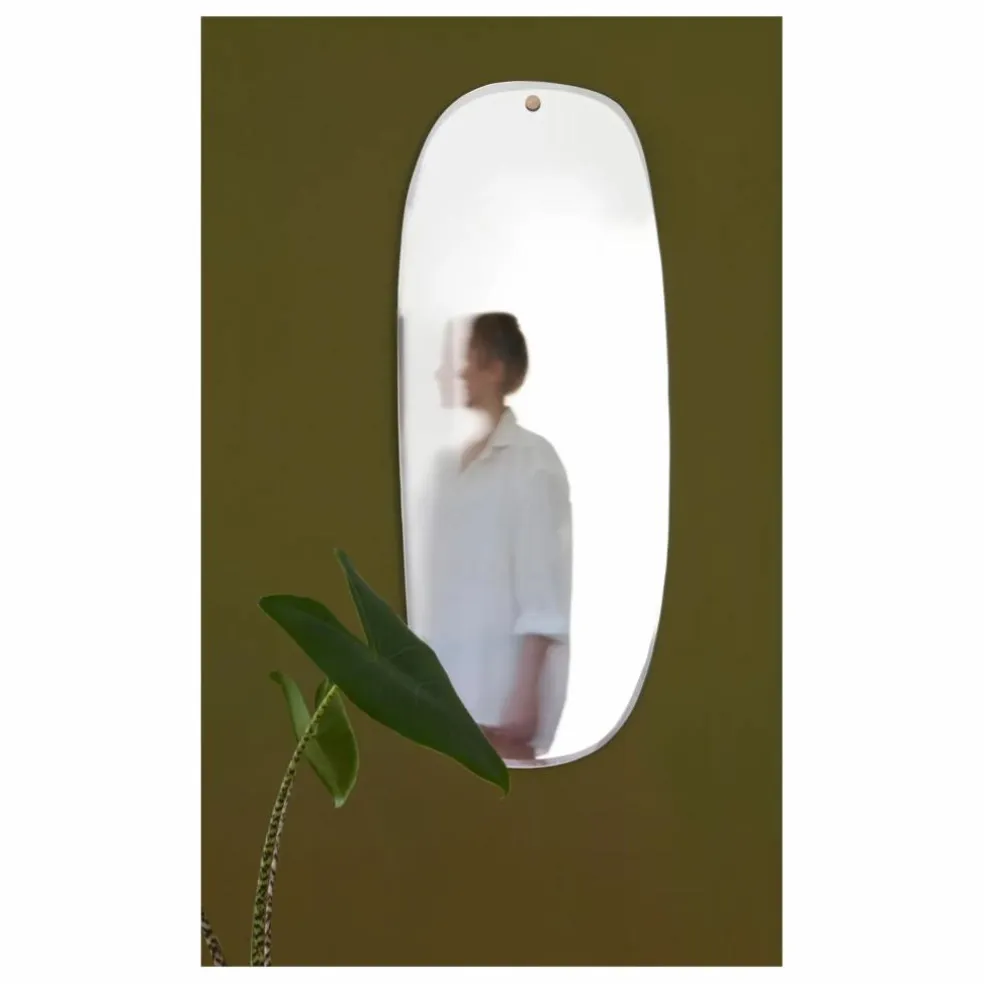 Miroir extra plat biseauté - forme aléatoire rectangulaire 35x83 cm