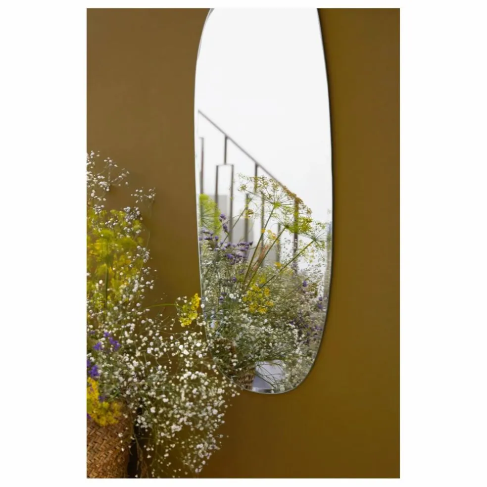 Miroir extra plat biseauté - forme aléatoire rectangulaire 35x83 cm