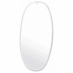 Miroir extra plat biseauté - forme aléatoire ovale 45x95 cm